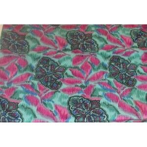 Retro Floral Headscarf, Vintage Classic Green Scarf, Table Runner Home Decor